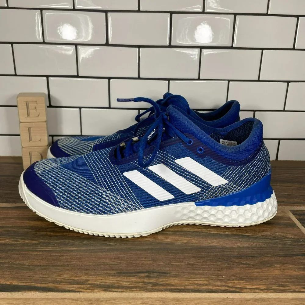 adidas Mens Adizero Ubersonic 3.0 Clay Tennis Shoes Team Royal Blue EH2872 Sz 11